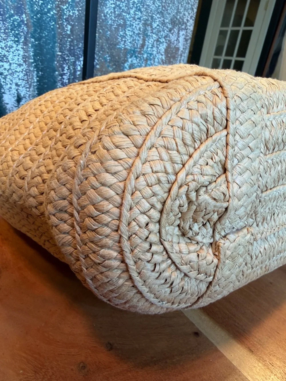 Draper James Coastal Chic Everyday Woven Straw Tote Natural (VGUC) - Picture 14 of 17